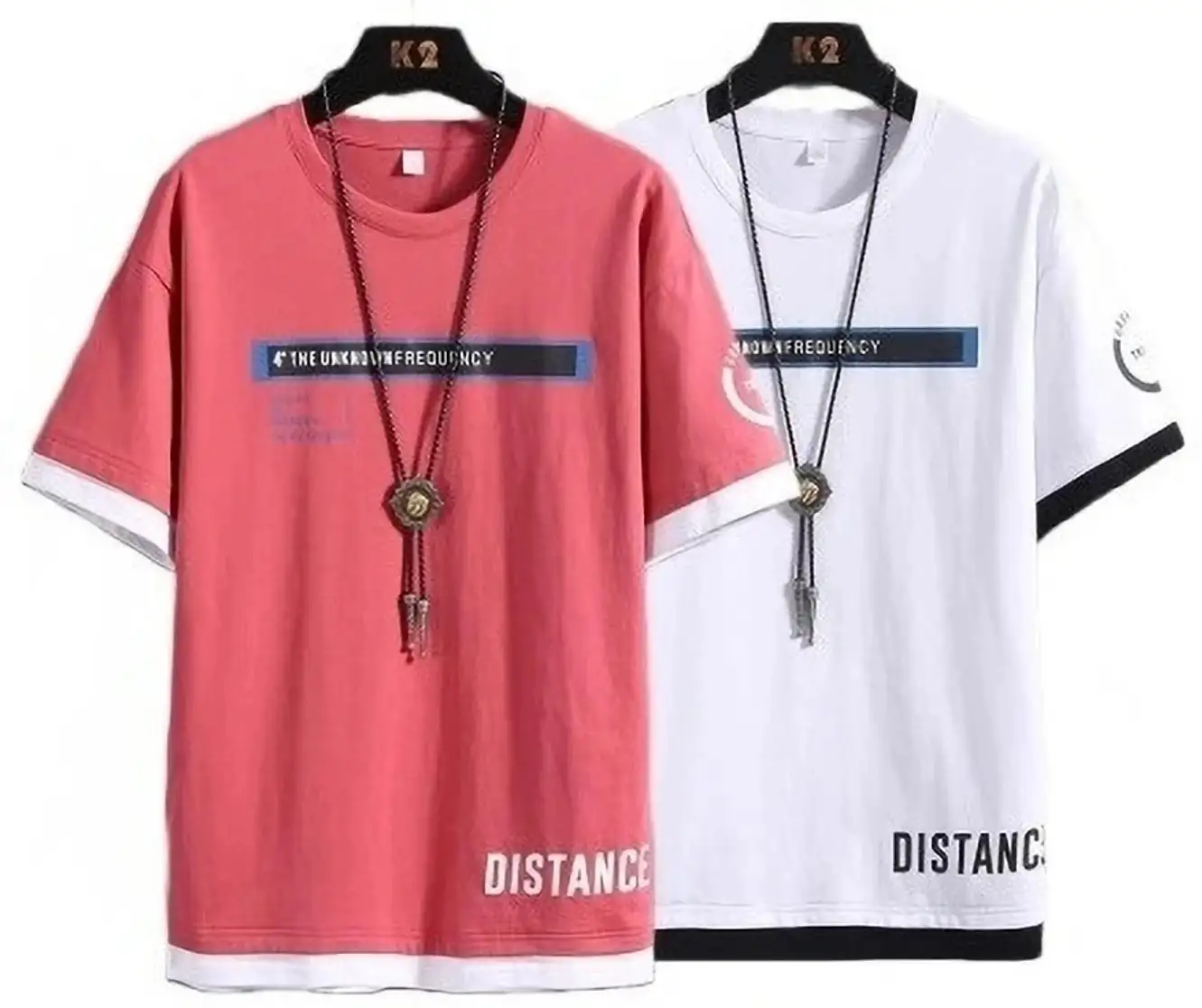 Planet Printed Men Pink, White T-Shirt